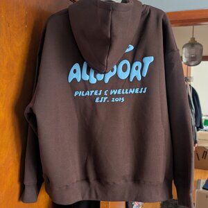 🆕️NWT Allfenix Chocolate Brown Hoodie, Size Large